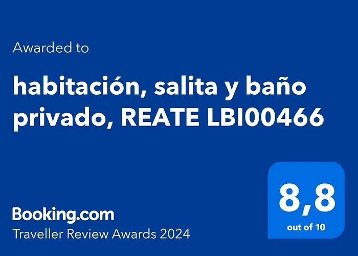 habitación, salita y baño privado, REATE LBI00466