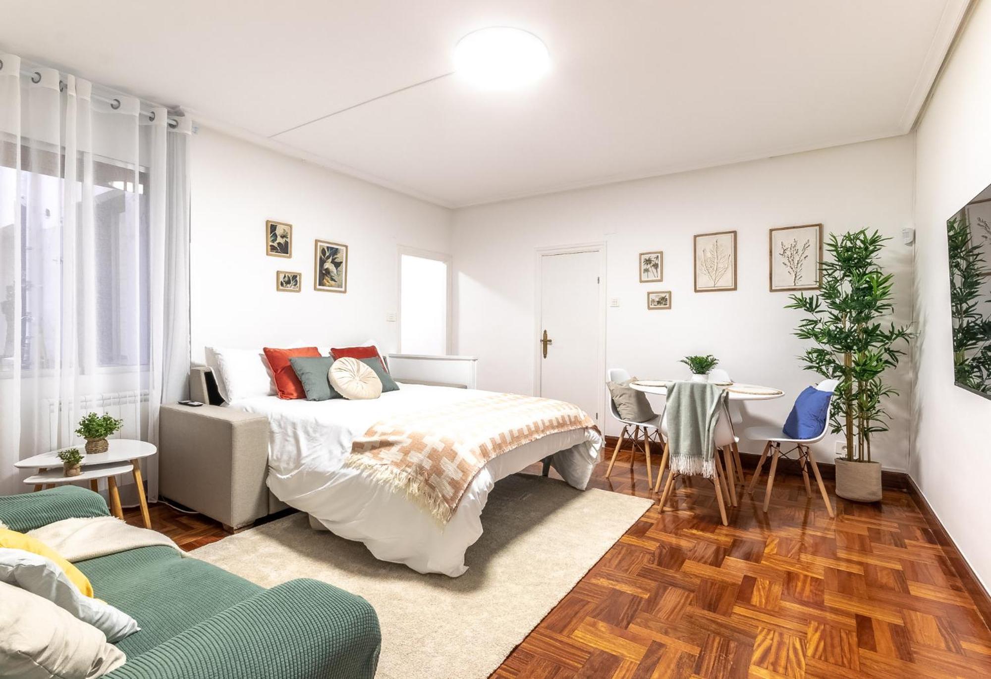 Apartamento 1 Parada Al Casco Viejo, 1 Min En Metro - Santutxu Bilbao